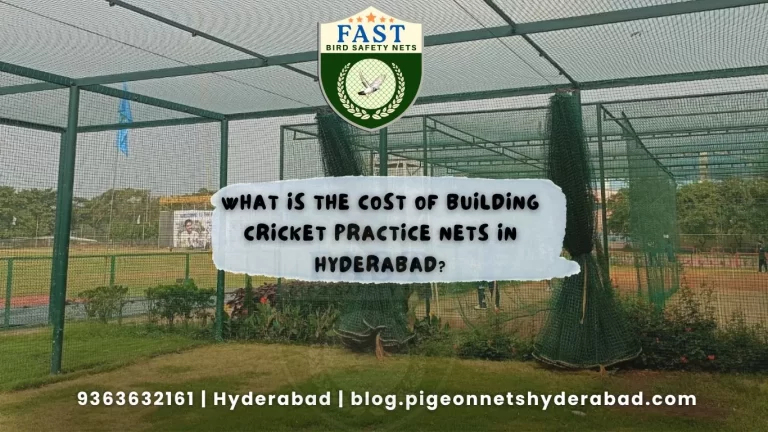 What is the cost of building cricket practice nets in Hyderabad?