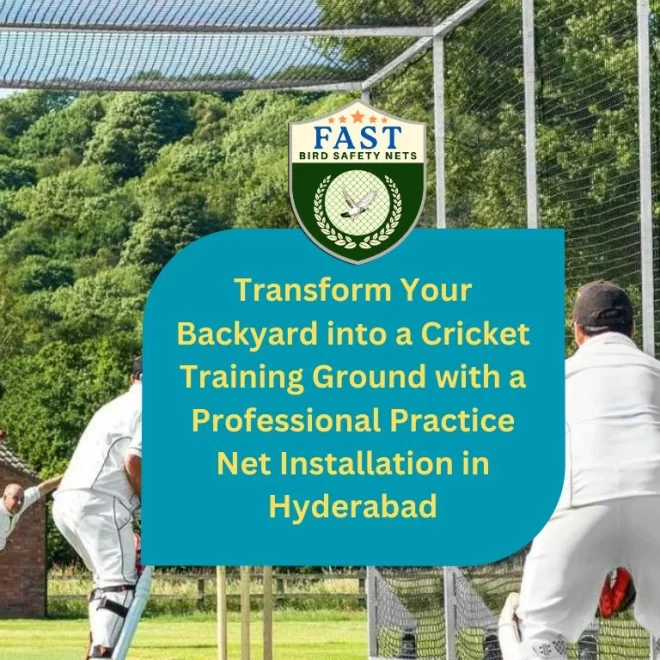 Transform Your Backyard into a Cricket Training Ground with a Professional Practice Net Installation in Hyderabad