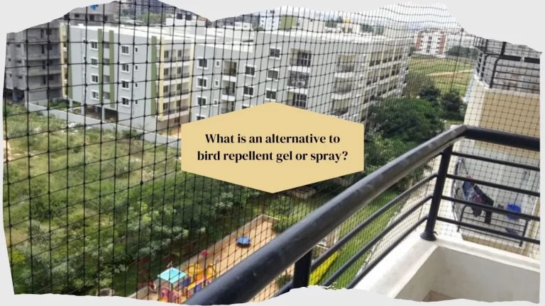 What is an alternative to bird repellent gel or spray?