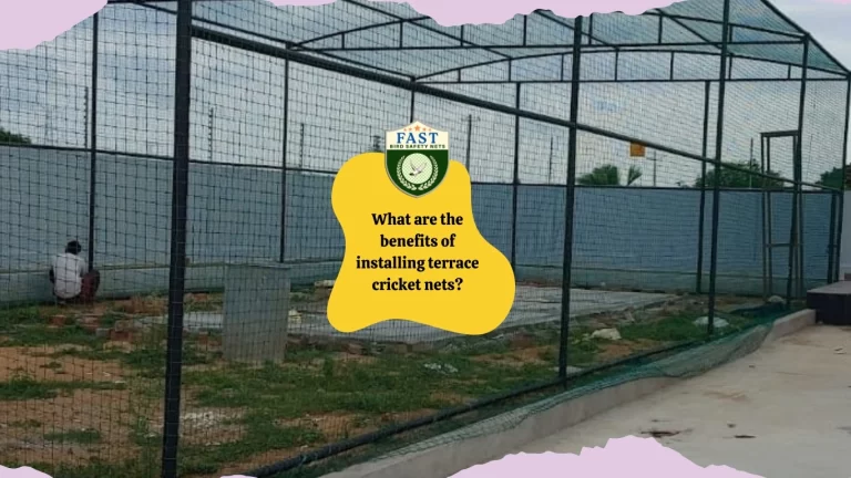 What are the benefits of installing terrace cricket nets?