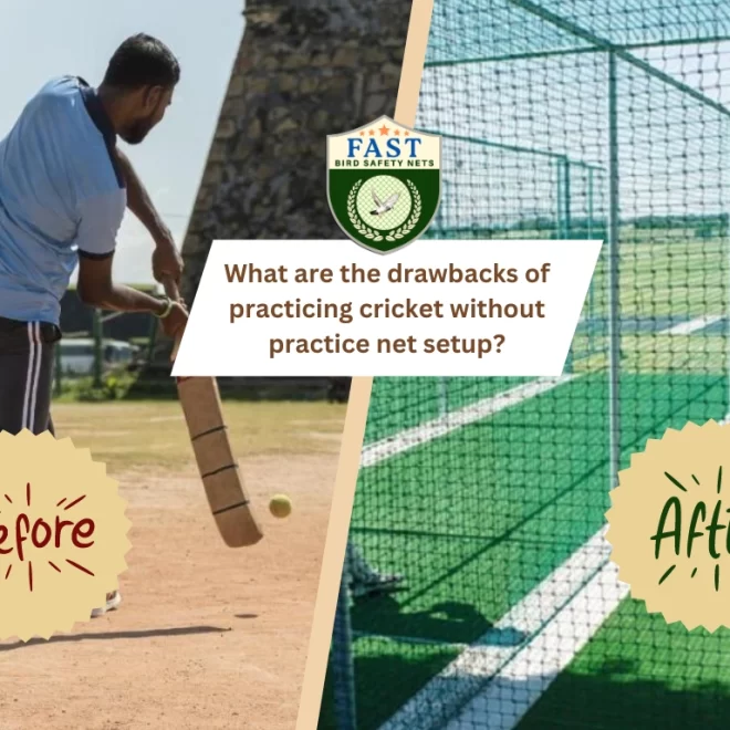 What are the Drawbacks of practicing Cricket without Practice Net setup?