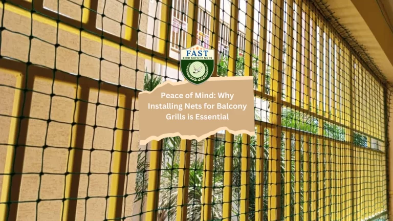 Peace of Mind: Why Installing Nets for Balcony Grills is Essential