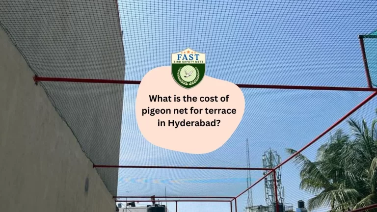 What is the cost of pigeon net for terrace in Hyderabad?