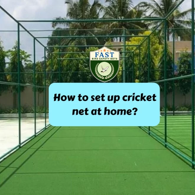 How to set up cricket net at home?
