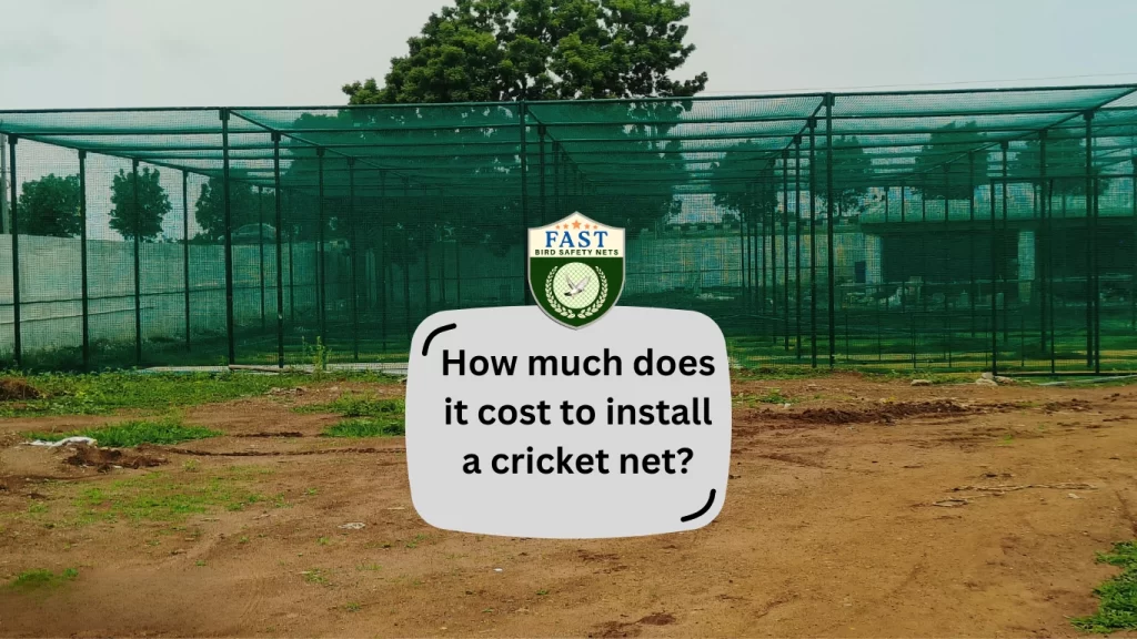 Cricket net fitting nearby