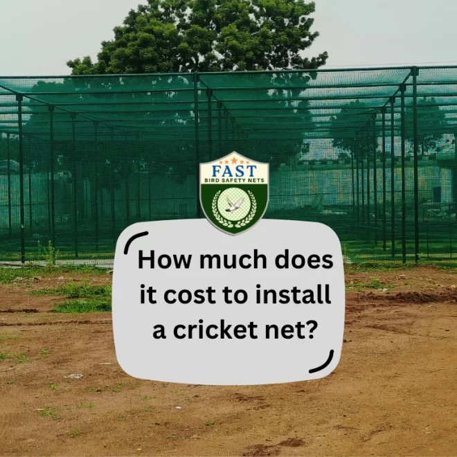 How much does it cost to install a cricket net?