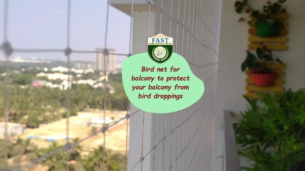 What is a net to prevent birds from balcony?