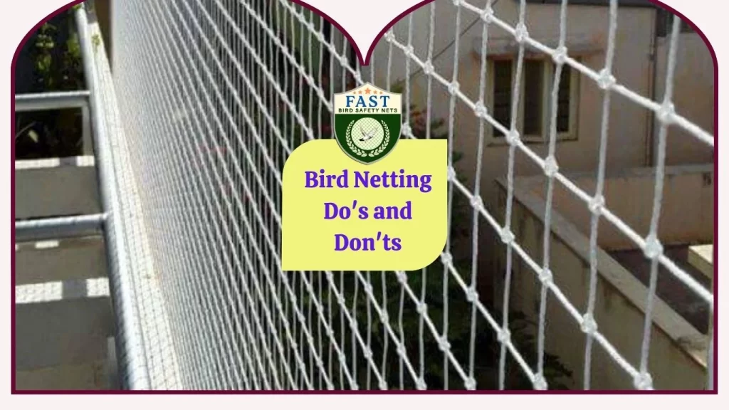 How do you use bird netting?