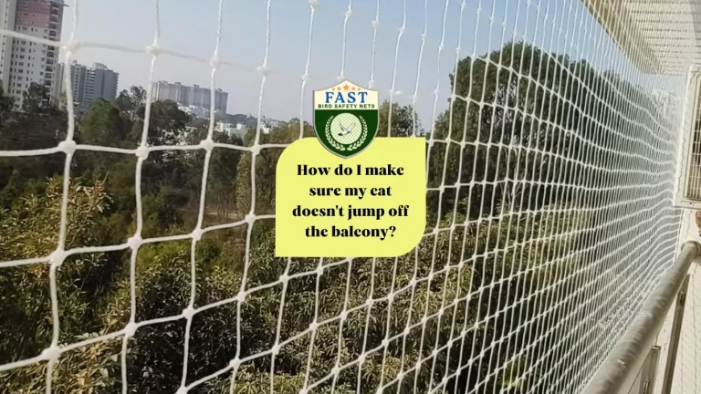 Cat net installation – How do I make sure my cat doesn’t jump off the balcony?