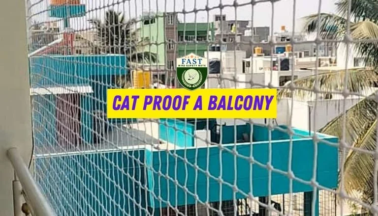 cat proof a balcony