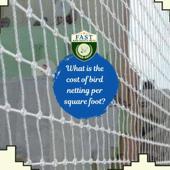 What is the cost of bird netting per square foot?