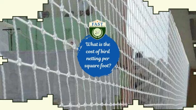 What is the cost of bird netting per square foot?