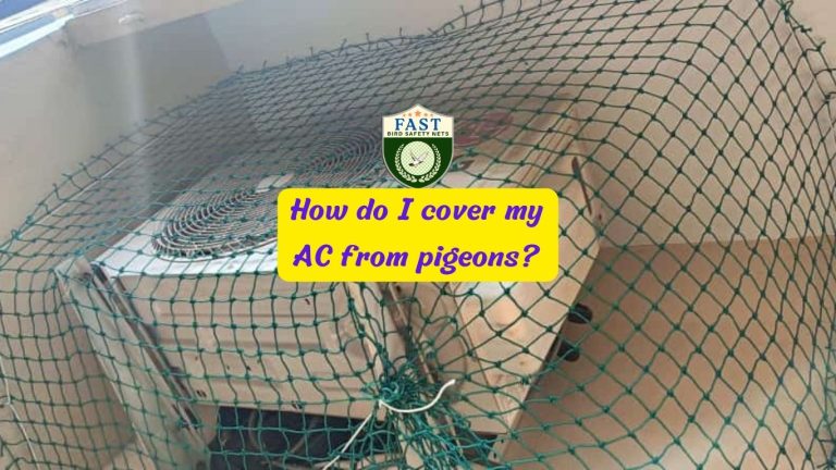 How do I cover my AC from pigeons?