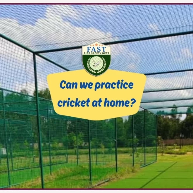 Can we practice cricket at home?