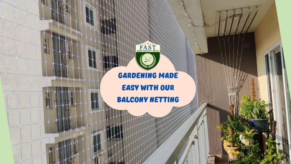 Gardening made easy with our balcony netting