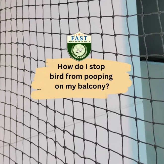 How do I stop bird from pooping on my balcony?