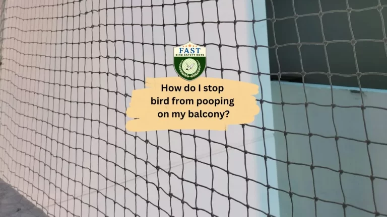 How do I stop bird from pooping on my balcony?