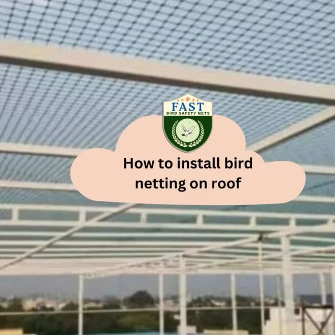 How to install bird netting on roof