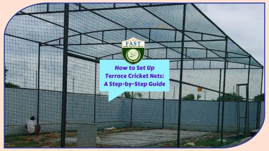 How to Set up terrace cricket nets