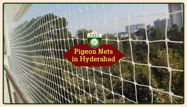 pigeon net installation