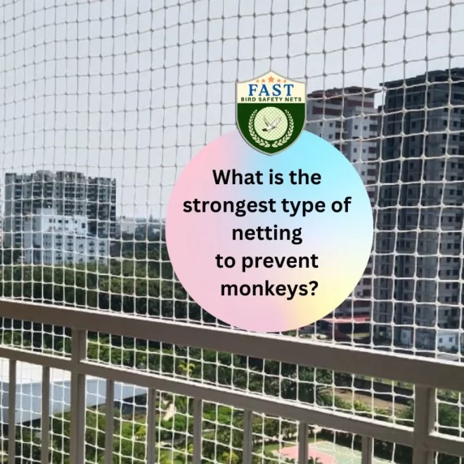 What is the strongest type of netting to prevent monkeys?