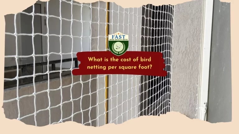What is the cost of bird netting per square foot?