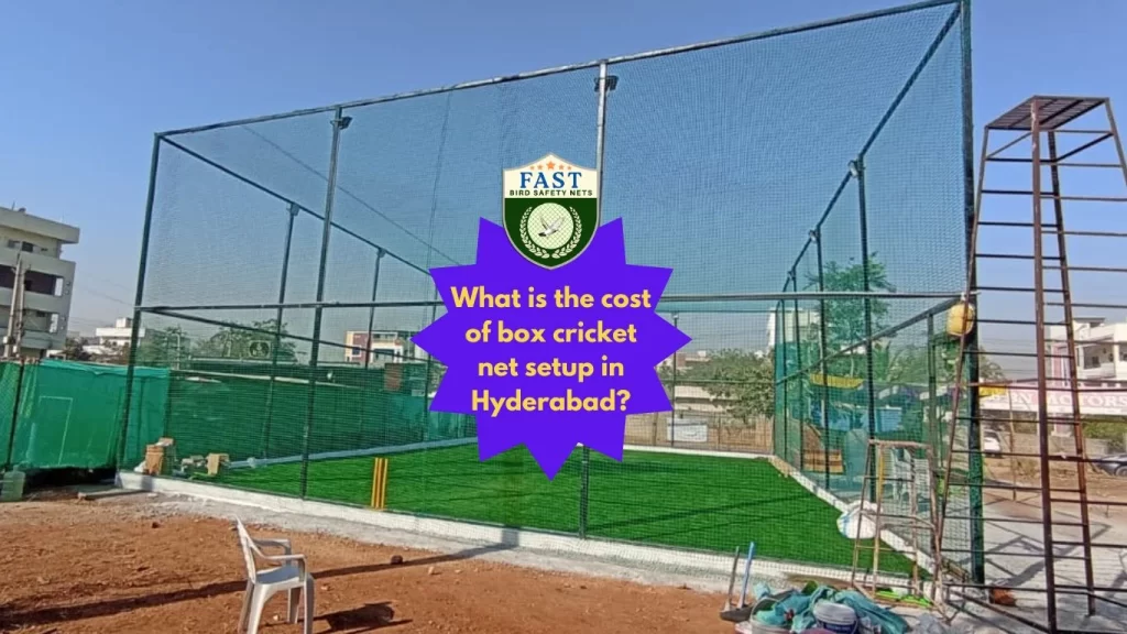 what is the cost of box cricket net setup in Hyderabad