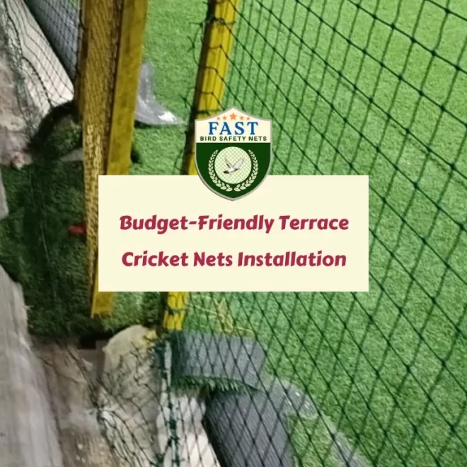 Budget-Friendly Terrace Cricket Practice Nets Installation