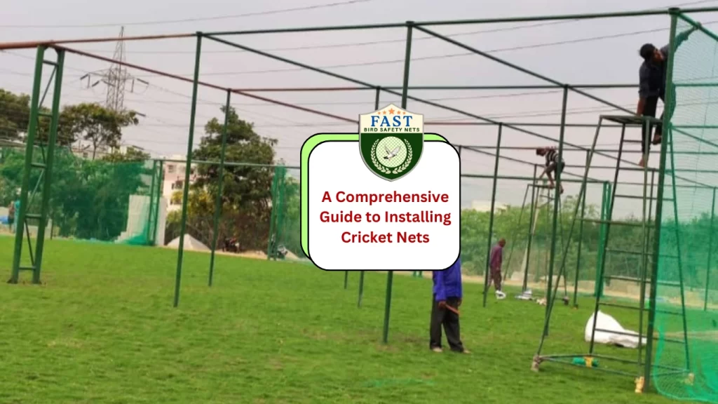 cricket net installation