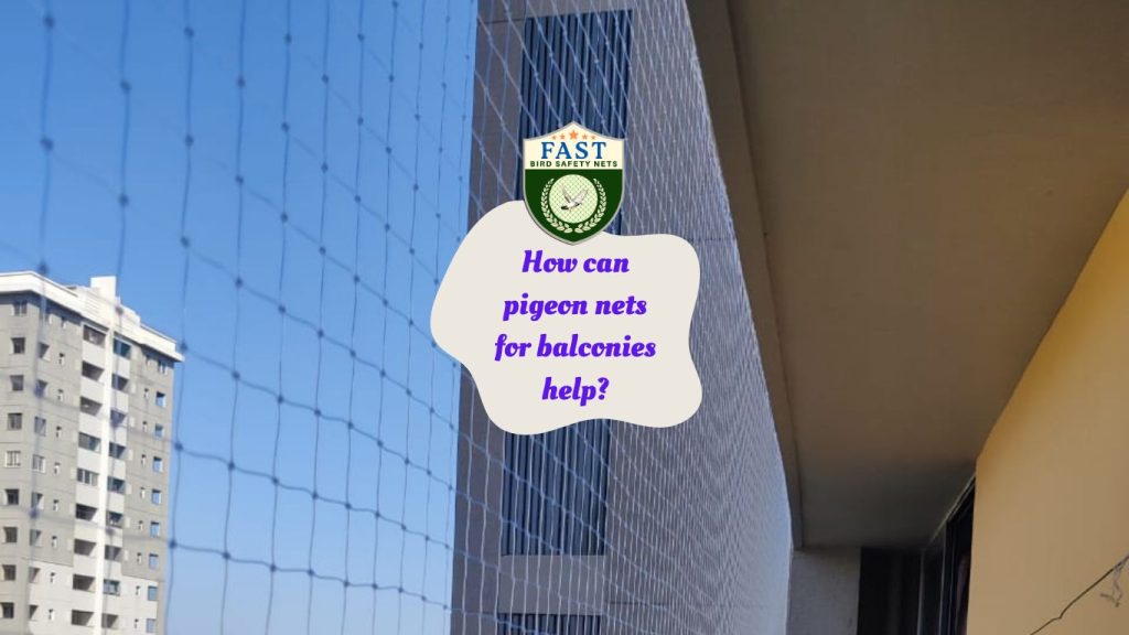 How can pigeon nets for balconies help?