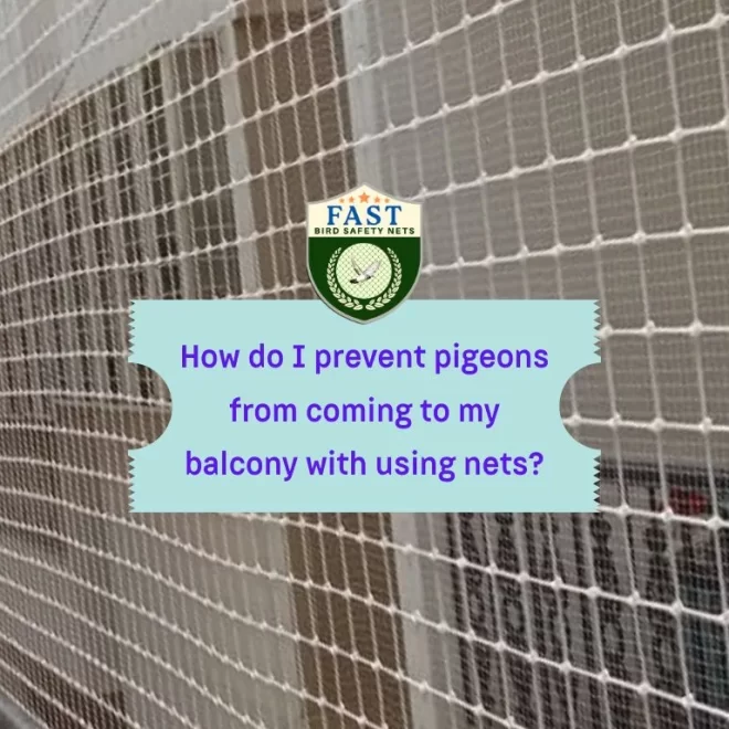 How do I prevent pigeons from coming to my balcony with using nets?