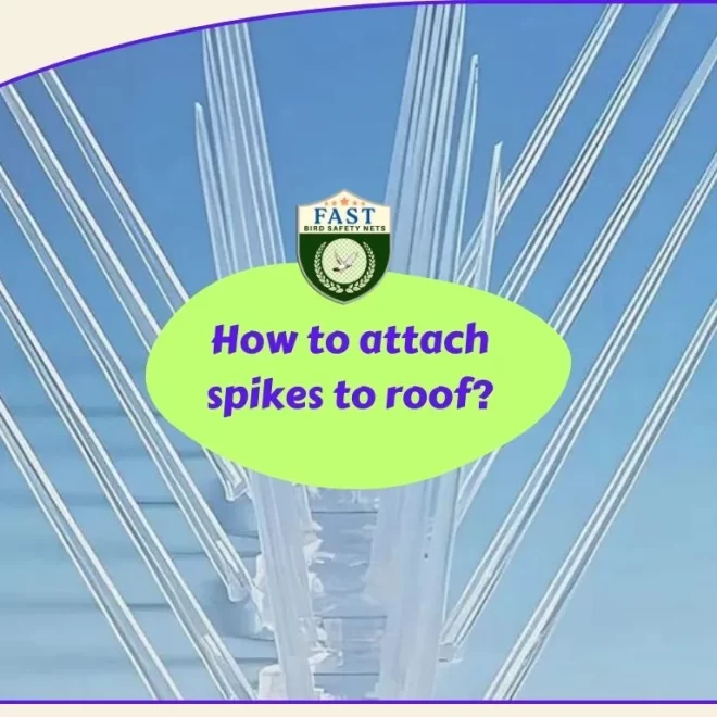 How to attach spikes to roof?