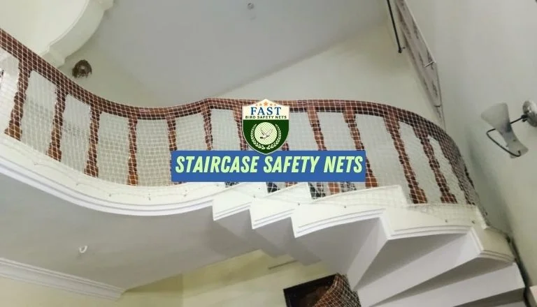 Staircase Safety Nets Installation