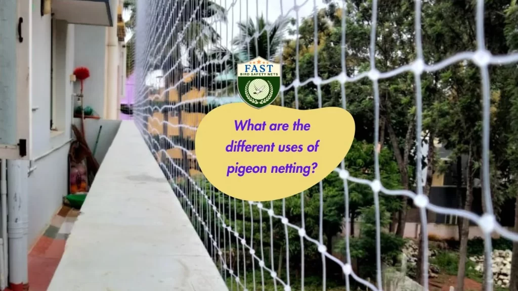 What are the different uses of pigeon netting?