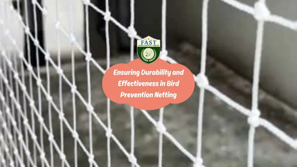 Ensuring Durability and Effectiveness in Bird Prevention Netting